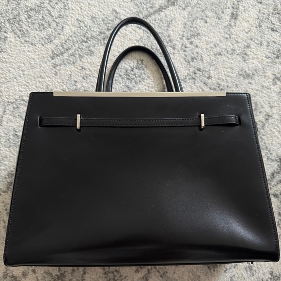 Noir Leather Book Tote Bag 33 - Picture 2 of 6